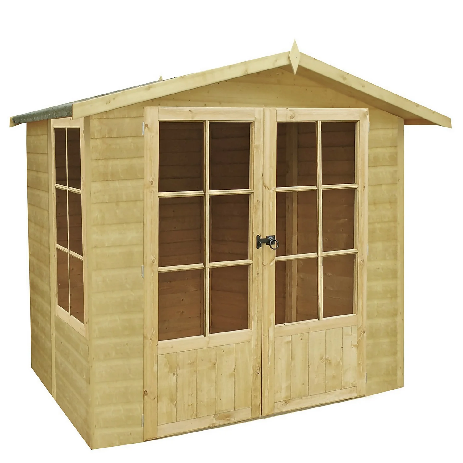 Shire 7 X 7ft Buckingham Double Door Summerhouse - Including Installation 3 Shire 7 X 7ft Buckingham Double Door Summerhouse - Including Installation