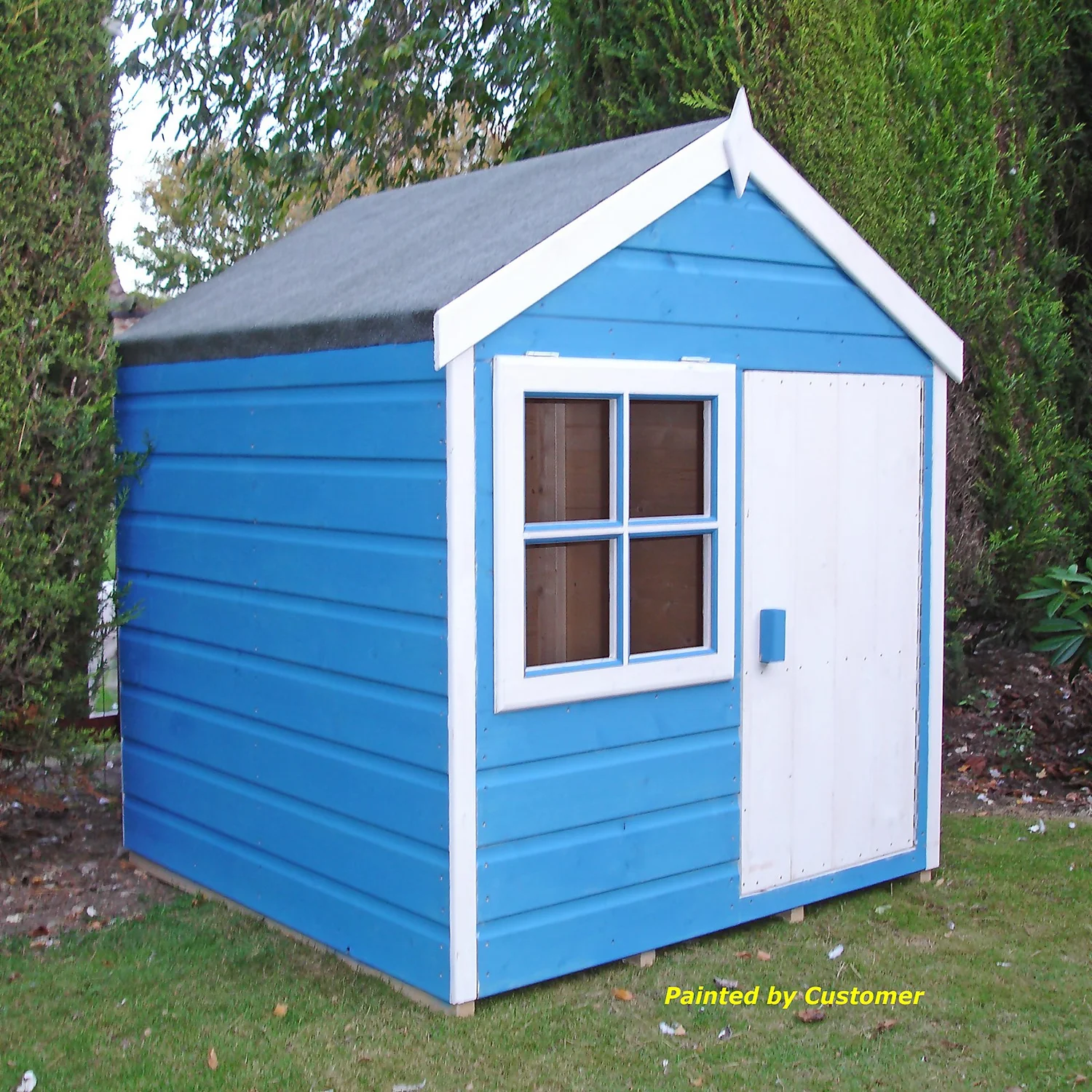 Shire 4 X 4ft Playhut Kids Wooden Playhouse 8 Shire 4 X 4ft Playhut Kids Wooden Playhouse - Image 6
