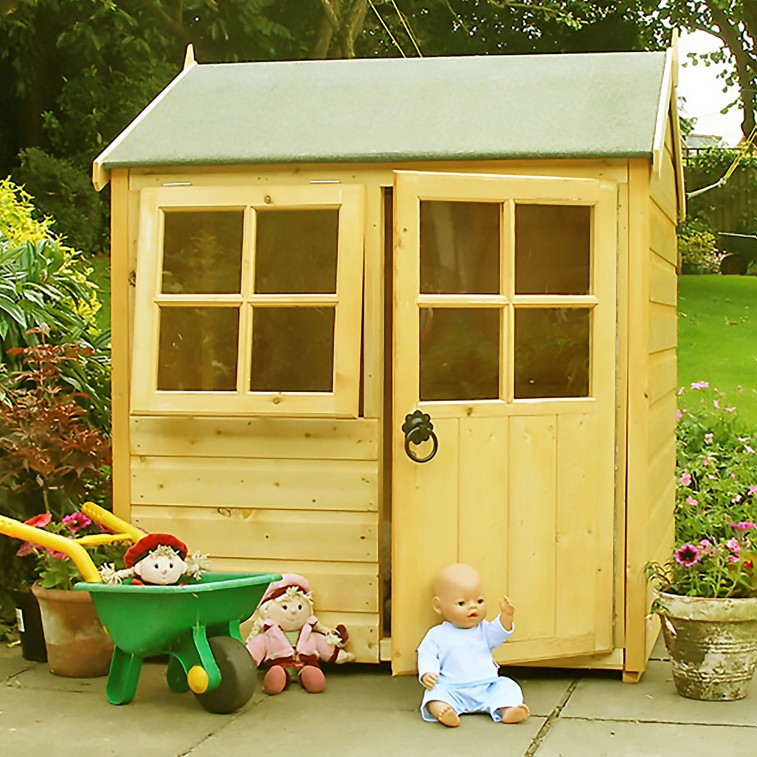Shire 4 X 4ft Bunny Kids Wooden Playhouse 4 Shire 4 X 4ft Bunny Kids Wooden Playhouse - Image 2