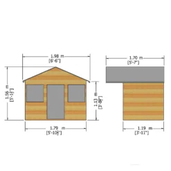 Shire 6 X 5ft Stork Kids Wooden Playhouse - Including Installation 10 Shire 6 X 5ft Stork Kids Wooden Playhouse - Including Installation -Elise Bloom 13505337 7284931992941237