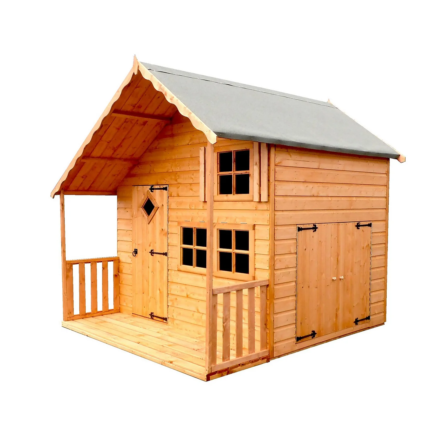 Shire 6 X 8ft Crib Kids Wooden Playhouse - Including Installation 3 Shire 6 X 8ft Crib Kids Wooden Playhouse - Including Installation