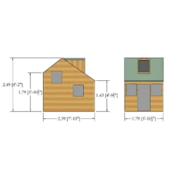 Shire 5 X 7ft Cottage Kids Wooden Playhouse 11 Shire 5 X 7ft Cottage Kids Wooden Playhouse -Elise Bloom 13505348 1314931993091456