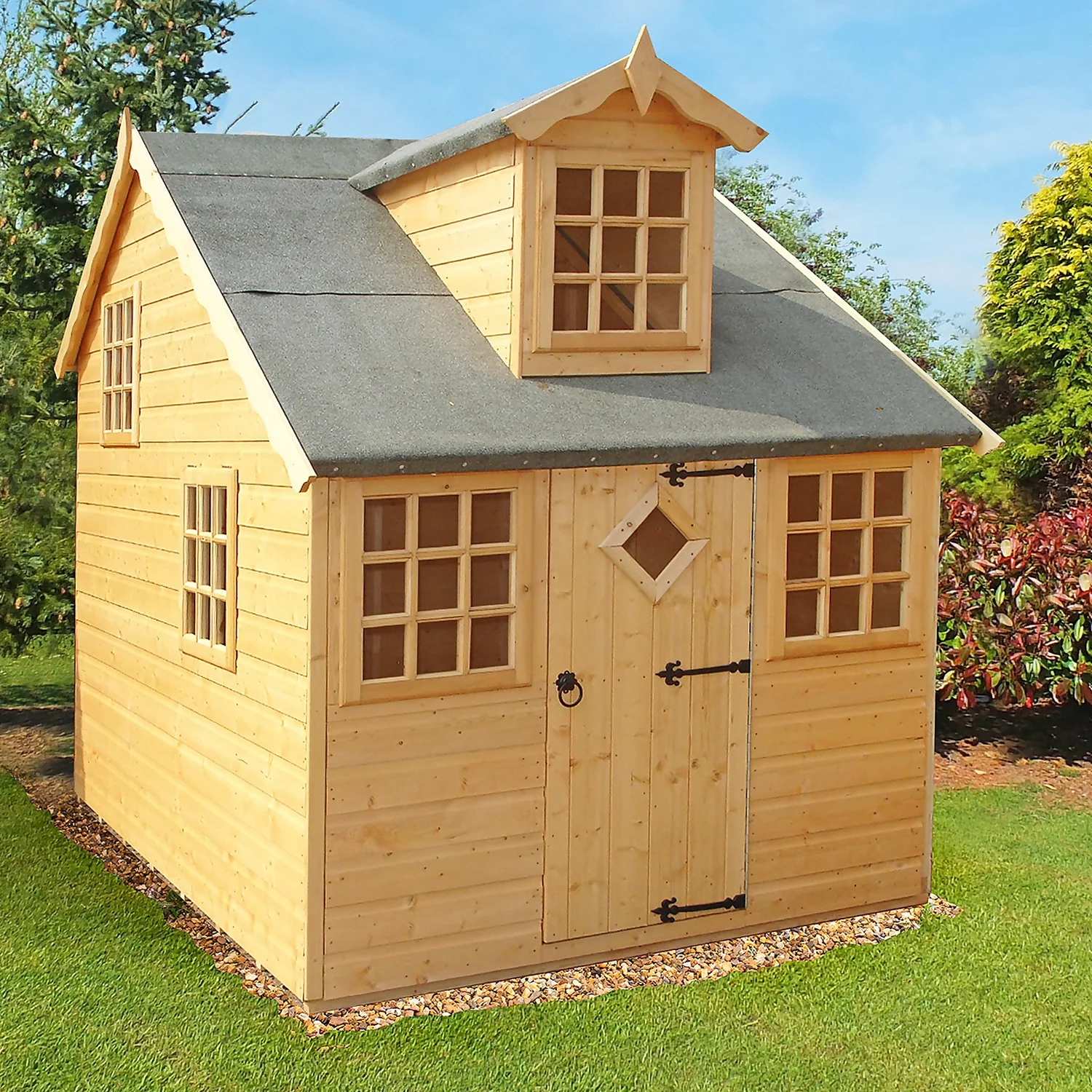 Shire 5 X 7ft Cottage Kids Wooden Playhouse 4 Shire 5 X 7ft Cottage Kids Wooden Playhouse - Image 2
