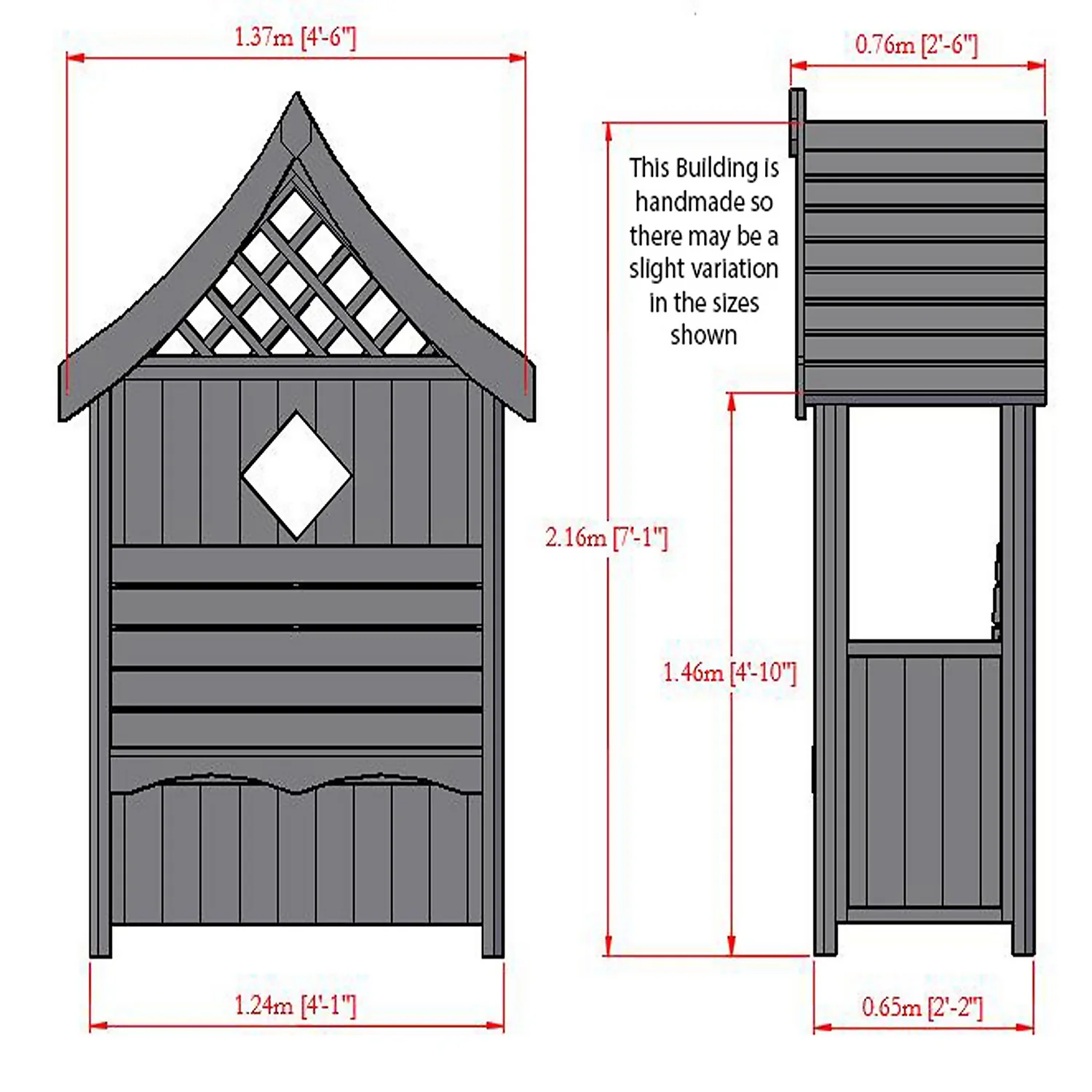 Shire 4x2ft Arum Garden Arbour 5 Shire 4x2ft Arum Garden Arbour - Image 3