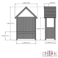 Shire 4x2ft Hebe Garden Arbour 10 Shire 4x2ft Hebe Garden Arbour -Elise Bloom 13505354 9074932698563734