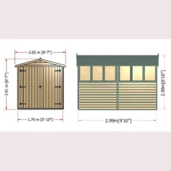 Shire 10x6ft Overlap Garden Shed - Including Installation 13 Shire 10x6ft Overlap Garden Shed - Including Installation -Elise Bloom 13508654 1294926475996032