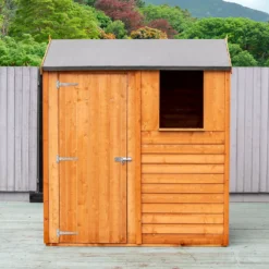 Shire 6x4ft Overlap Reverse Apex Garden Shed 20 Shire 6x4ft Overlap Reverse Apex Garden Shed -Elise Bloom 13508655 1014926473253924