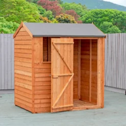 Shire 6x4ft Overlap Reverse Apex Garden Shed 18 Shire 6x4ft Overlap Reverse Apex Garden Shed -Elise Bloom 13508655 1164926473116584
