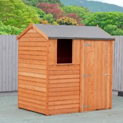 Shire 6x4ft Overlap Reverse Apex Garden Shed 14 Shire 6x4ft Overlap Reverse Apex Garden Shed -Elise Bloom 13508655 1234926472841925
