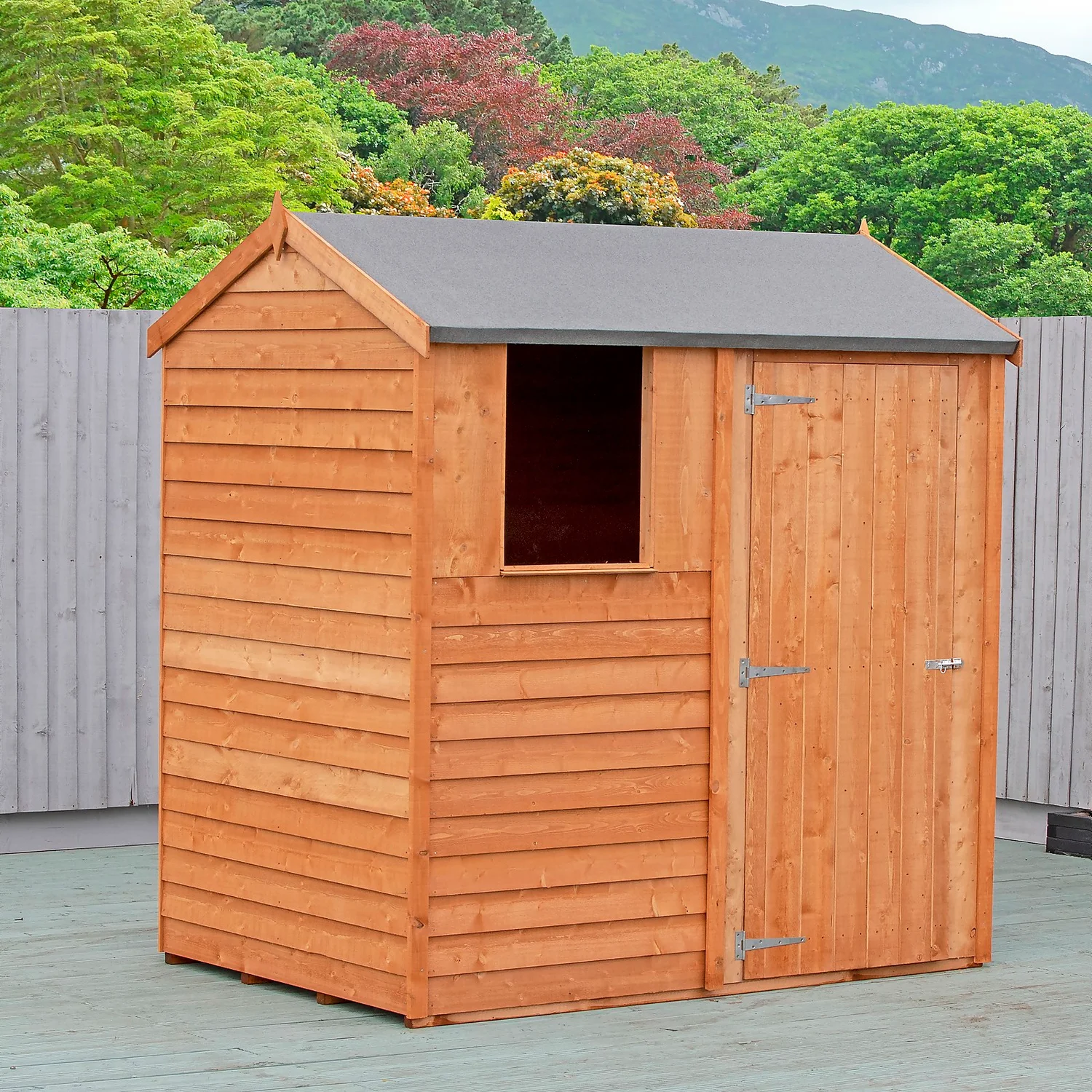 Shire 6x4ft Overlap Reverse Apex Garden Shed 5 Shire 6x4ft Overlap Reverse Apex Garden Shed - Image 3