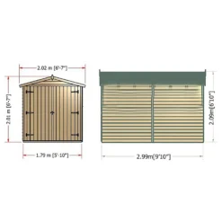 Shire 10x6ft Overlap Garden Shed No Windows -Including Installation 13 Shire 10x6ft Overlap Garden Shed No Windows -Including Installation -Elise Bloom 13508656 2444926484333911