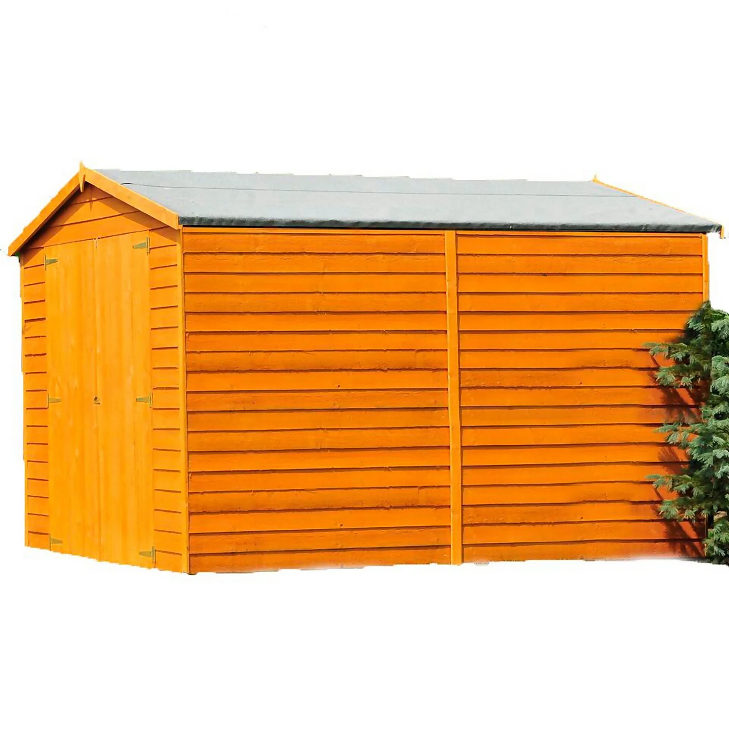Shire 10x6ft Overlap Garden Shed No Windows -Including Installation 3 Shire 10x6ft Overlap Garden Shed No Windows -Including Installation