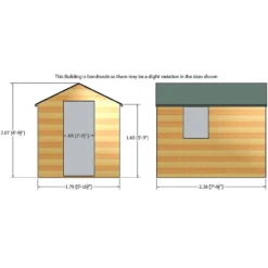 Shire 8x6ft Durham Garden Shed - Including Installation -Elise Bloom 13508658 7664926487082562