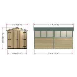 Shire 12x6ft Overlap Garden Shed - Including Installation 13 Shire 12x6ft Overlap Garden Shed - Including Installation -Elise Bloom 13508659 1454926478403289