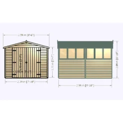 Shire 10x8ft Overlap Garden Shed - Including Installation 13 Shire 10x8ft Overlap Garden Shed - Including Installation -Elise Bloom 13508660 3154926475748712