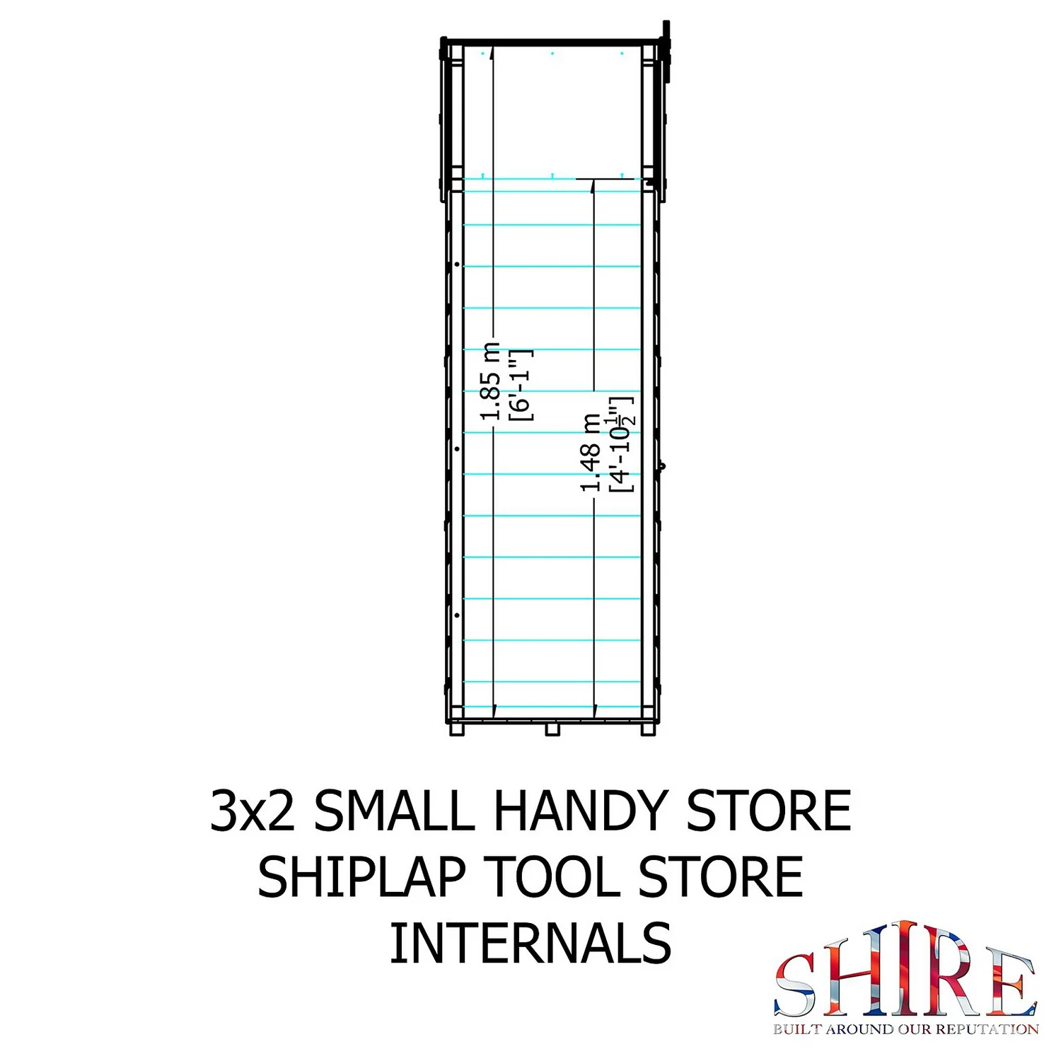 Shire Handy Garden Storage 3x2ft 6 Shire Handy Garden Storage 3x2ft - Image 4