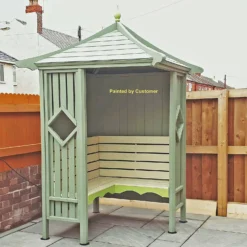 Shire 5x5 Corner Garden Arbour -Elise Bloom 13508668 7274932698323440