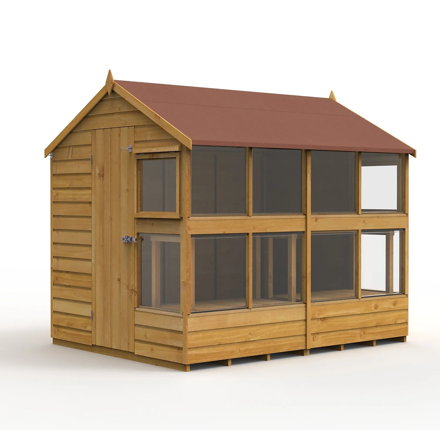 Forest Garden Shiplap Tongue & Groove Dip Treated 8x6 Wooden Potting Shed 12 Forest Garden Shiplap Tongue & Groove Dip Treated 8x6 Wooden Potting Shed - Image 10