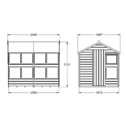Forest Garden Shiplap Tongue & Groove Dip Treated 8x6 Wooden Potting Shed 15 Forest Garden Shiplap Tongue & Groove Dip Treated 8x6 Wooden Potting Shed -Elise Bloom 13523732 1714937074258059
