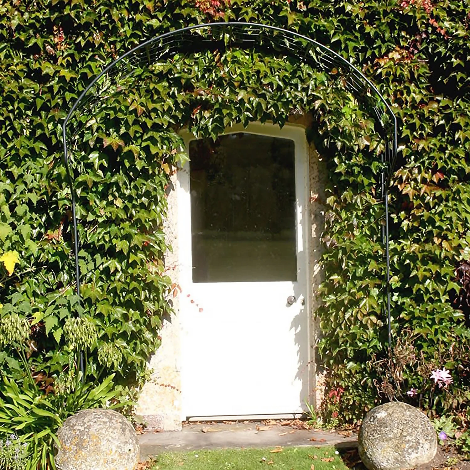 Agriframes Edwardian Garden Portico 1.8m - Black 4 Agriframes Edwardian Garden Portico 1.8m - Black - Image 2