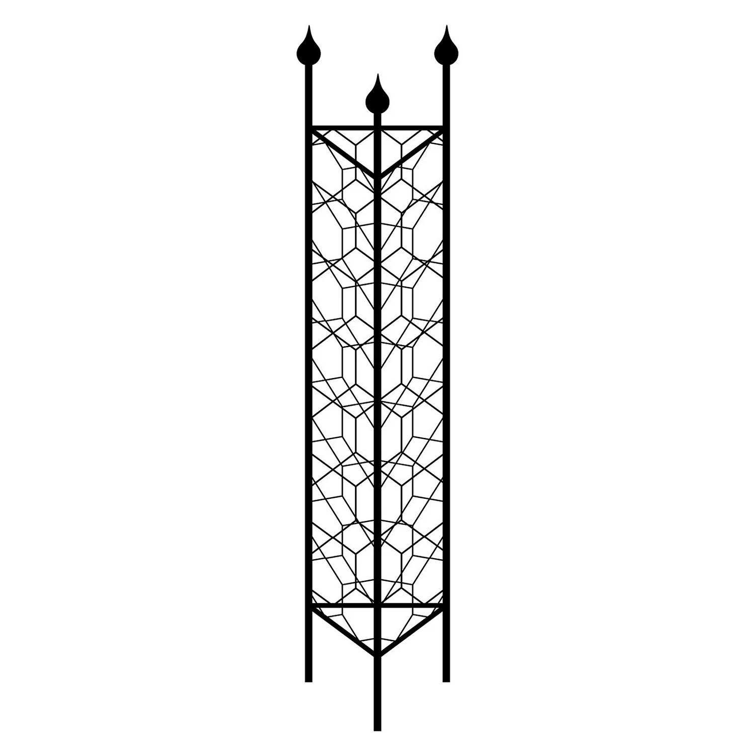 Agriframes Tricorn Decorative Garden Obelisk - Black 3 Agriframes Tricorn Decorative Garden Obelisk - Black