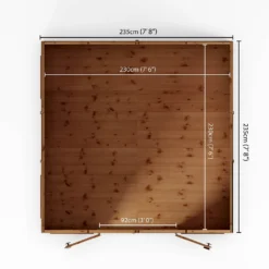 Country Living Premium Hatton 8ft X 8ft Contemporary Summerhouse Painted + Installation - Thorpe Tower Grey -Elise Bloom 13554907 2104949332445721