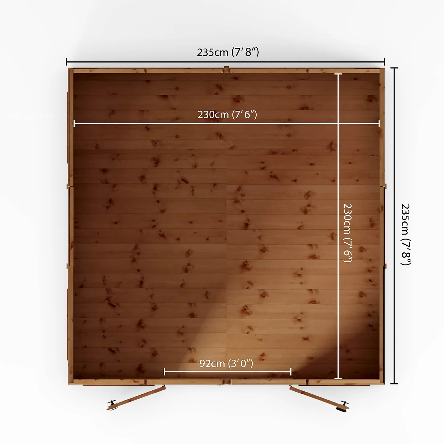 Country Living Premium Hatton 8ft X 8ft Contemporary Summerhouse Painted + Installation - Aurora Green 9 Country Living Premium Hatton 8ft X 8ft Contemporary Summerhouse Painted + Installation - Aurora Green - Image 7