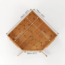 Country Living Premium Ribble 7ft X 7ft Corner Summerhouse Painted + Installation - Aurora Green -Elise Bloom 13554920 1524945631597610