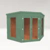 Country Living Premium Ribble 8ft X 8ft Corner Summerhouse Painted + Installation - Aurora Green 2 Country Living Premium Ribble 8ft X 8ft Corner Summerhouse Painted + Installation - Aurora Green -Elise Bloom 13554926 1644945632176001