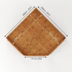 Country Living Premium Ribble 9ft X 9ft Corner Summerhouse Painted + Installation - Aurora Green 16 Country Living Premium Ribble 9ft X 9ft Corner Summerhouse Painted + Installation - Aurora Green -Elise Bloom 13554929 3634945632002316