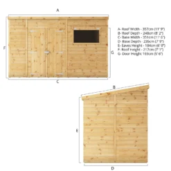 Mercia 12ft X 8ft Premium Shiplap Pent Shed 20 Mercia 12ft X 8ft Premium Shiplap Pent Shed -Elise Bloom 13555748 5315033256594417