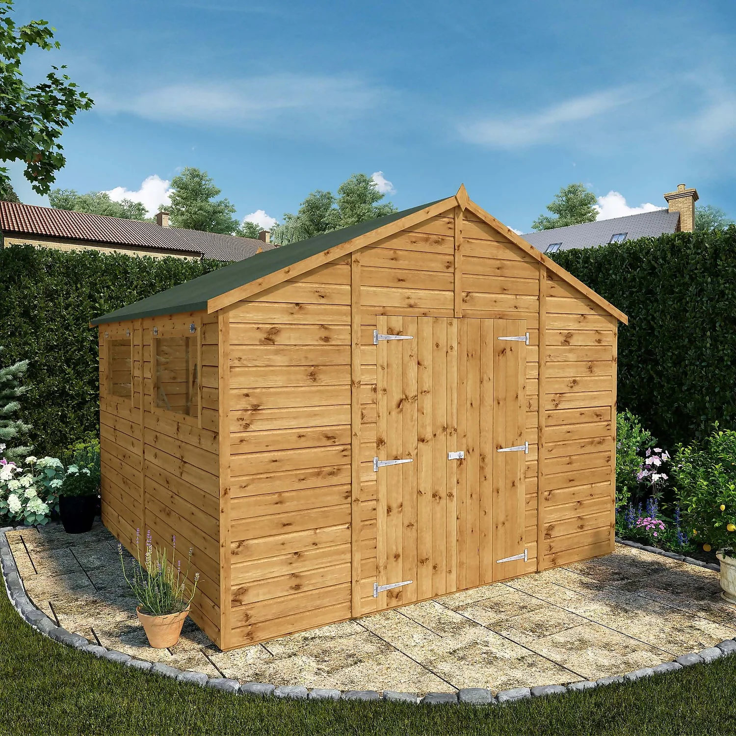 Mercia 10ft X 10ft Premium Shiplap Modular Workshop Shed 4 Mercia 10ft X 10ft Premium Shiplap Modular Workshop Shed - Image 2