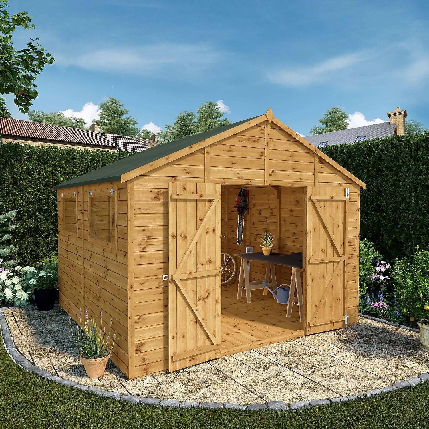 Mercia 10ft X 10ft Premium Shiplap Modular Workshop Shed 7 Mercia 10ft X 10ft Premium Shiplap Modular Workshop Shed - Image 5
