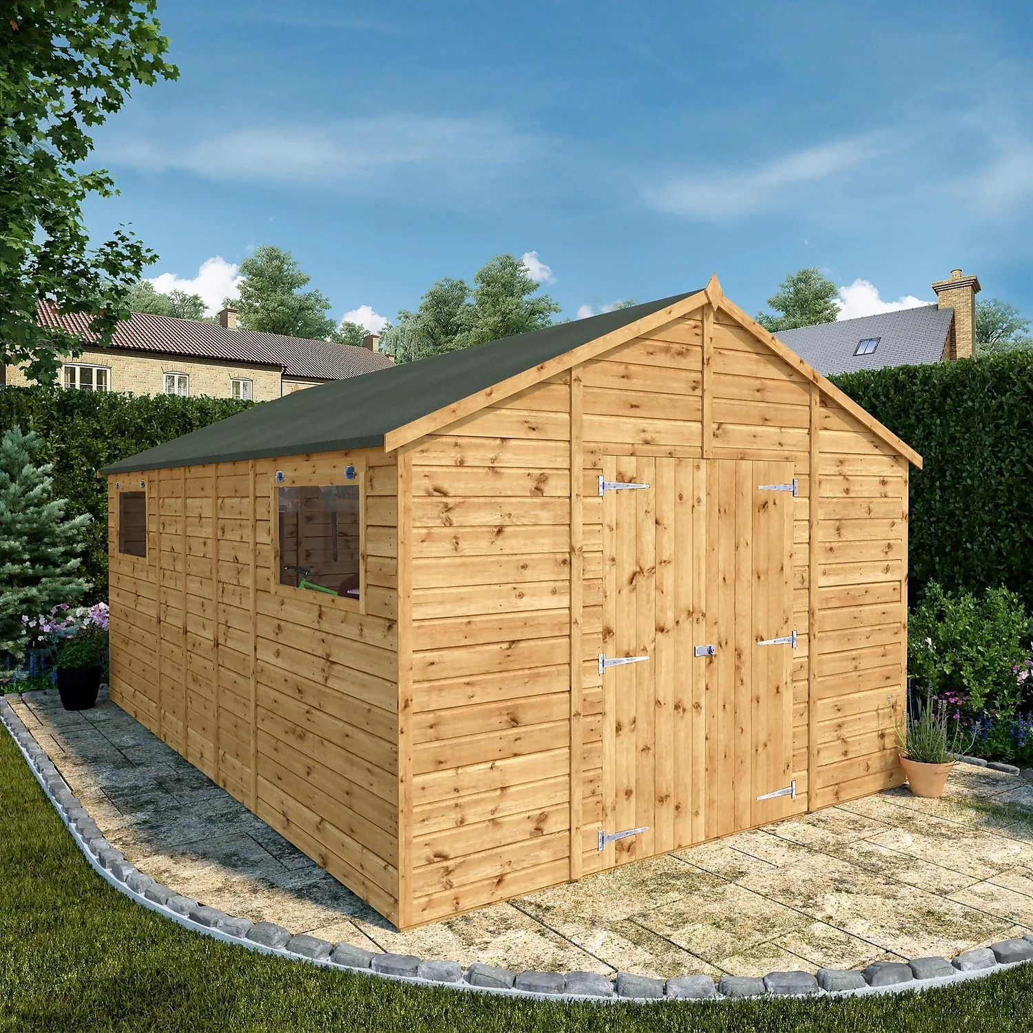 Mercia 16ft X 10ft Premium Shiplap Modular Workshop Shed - Including Installation 4 Mercia 16ft X 10ft Premium Shiplap Modular Workshop Shed - Including Installation - Image 2