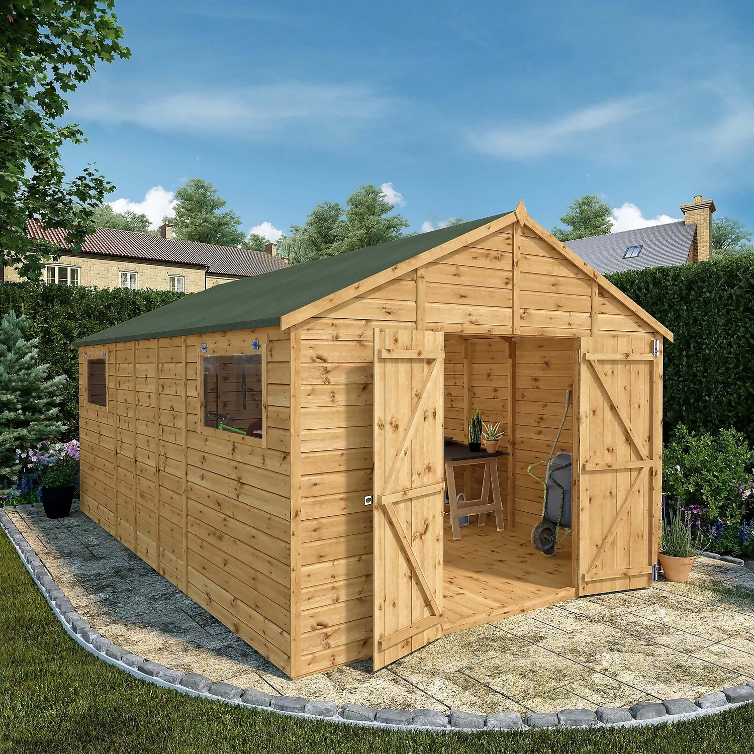 Mercia 16ft X 10ft Premium Shiplap Modular Workshop Shed - Including Installation 11 Mercia 16ft X 10ft Premium Shiplap Modular Workshop Shed - Including Installation - Image 9
