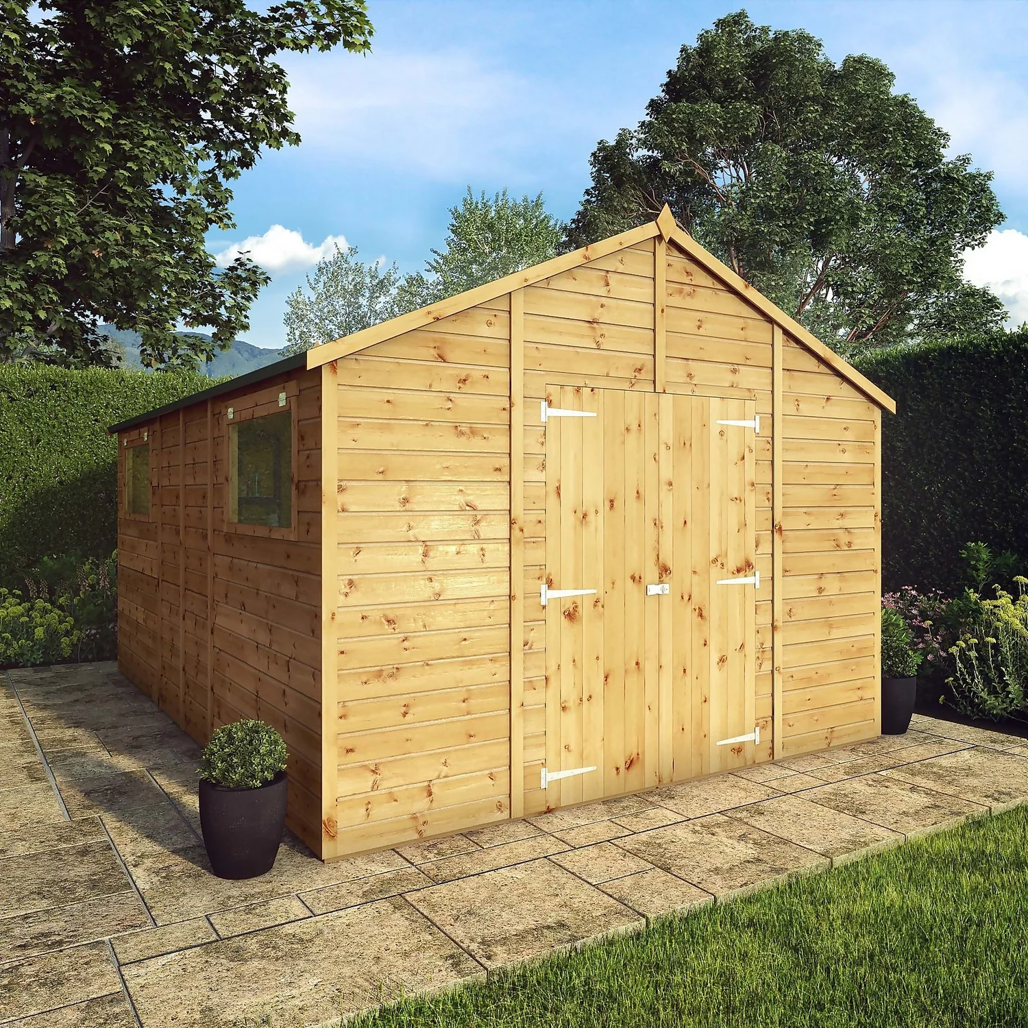 Mercia 14ft X 10ft Premium Shiplap Modular Workshop Shed 4 Mercia 14ft X 10ft Premium Shiplap Modular Workshop Shed - Image 2