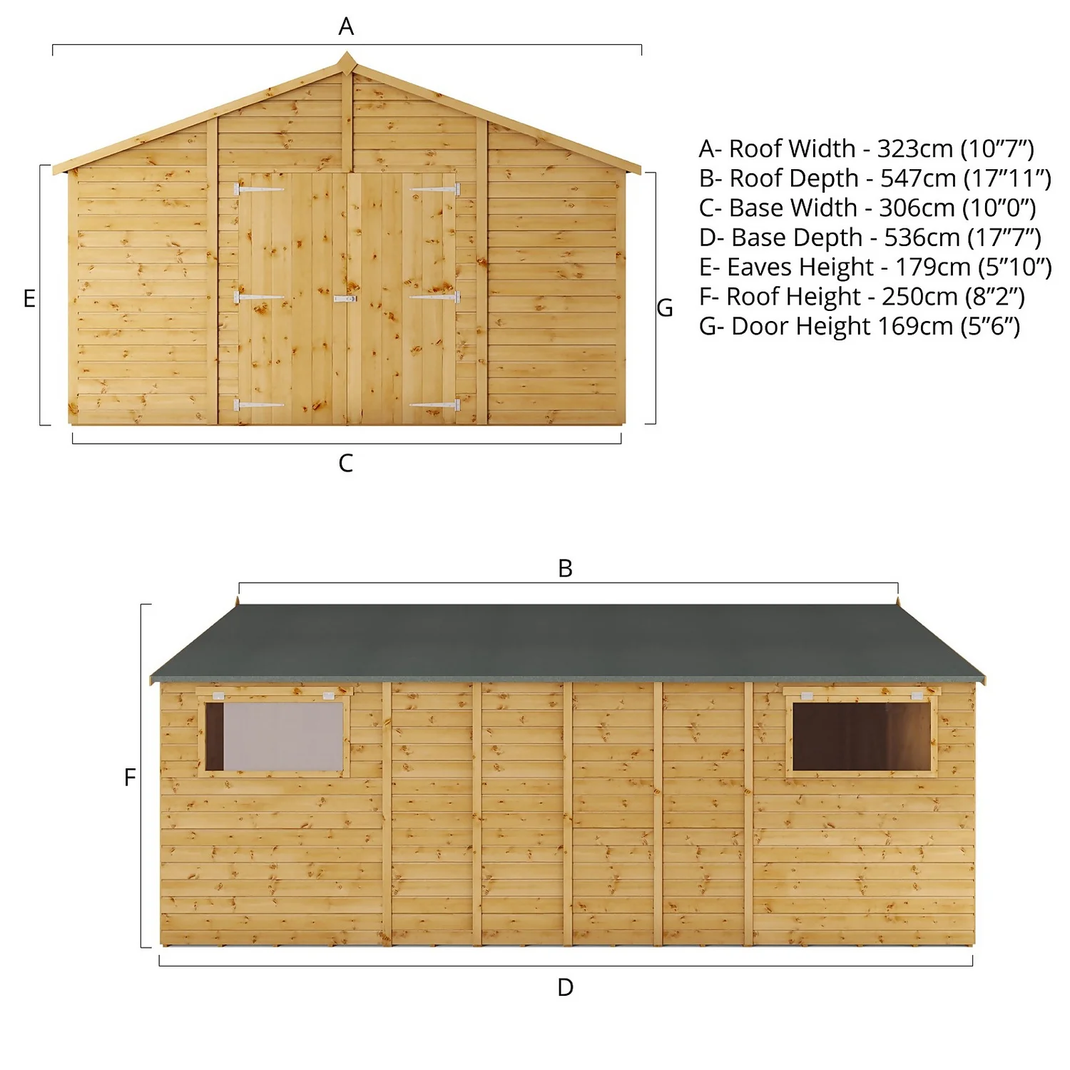 Mercia 18ft X 10ft Premium Shiplap Modular Workshop Shed 9 Mercia 18ft X 10ft Premium Shiplap Modular Workshop Shed - Image 7
