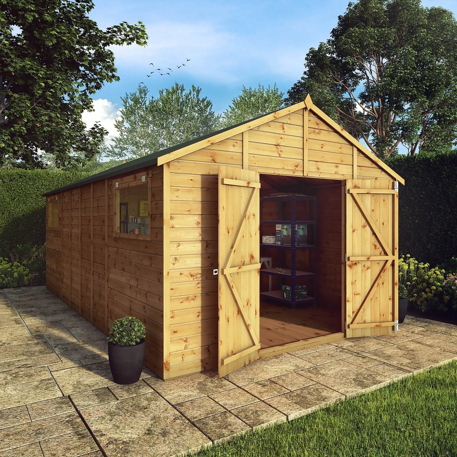 Mercia 18ft X 10ft Premium Shiplap Modular Workshop Shed 11 Mercia 18ft X 10ft Premium Shiplap Modular Workshop Shed - Image 9