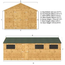 Mercia 20ft X 10ft Premium Shiplap Modular Workshop Shed - Including Installation 18 Mercia 20ft X 10ft Premium Shiplap Modular Workshop Shed - Including Installation -Elise Bloom 13555765 1604949337915321