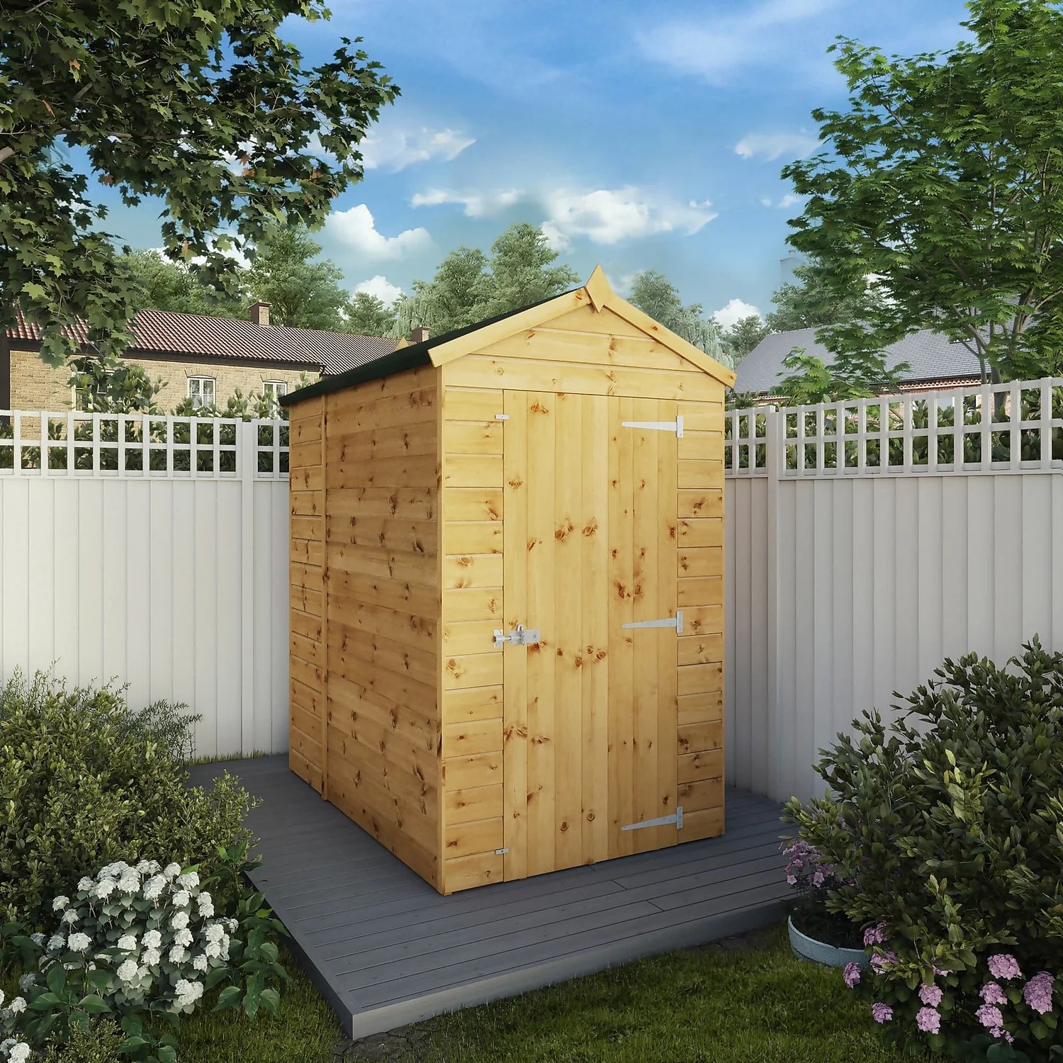 Mercia 6ft X 4ft Premium Windowless Shiplap Apex Shed - Including Installation 4 Mercia 6ft X 4ft Premium Windowless Shiplap Apex Shed - Including Installation - Image 2
