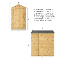 Mercia 6ft X 4ft Premium Windowless Shiplap Apex Shed - Including Installation 14 Mercia 6ft X 4ft Premium Windowless Shiplap Apex Shed - Including Installation -Elise Bloom 13555767 7164937164466205