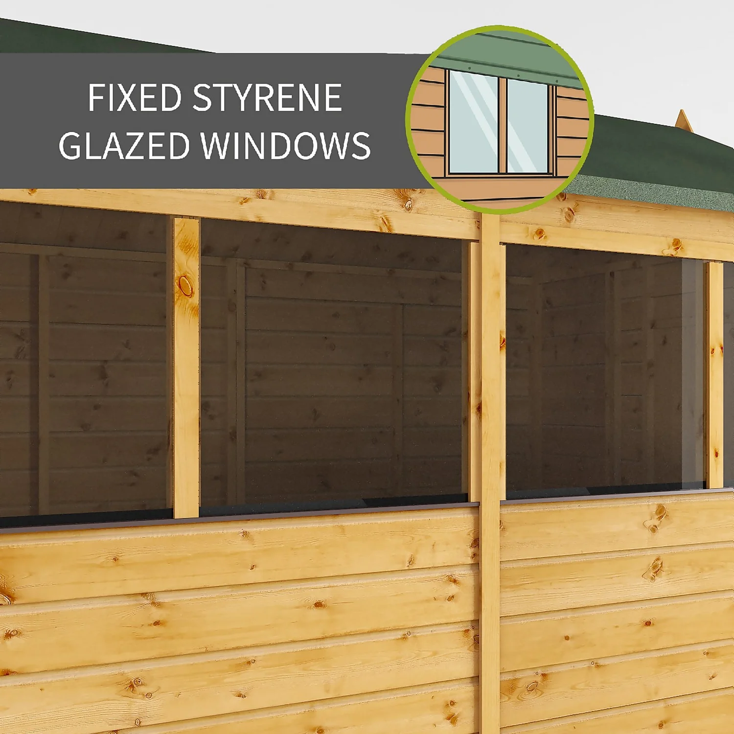 Mercia 6ft X 4ft Premium Shiplap Reverse Apex Shed 5 Mercia 6ft X 4ft Premium Shiplap Reverse Apex Shed - Image 3