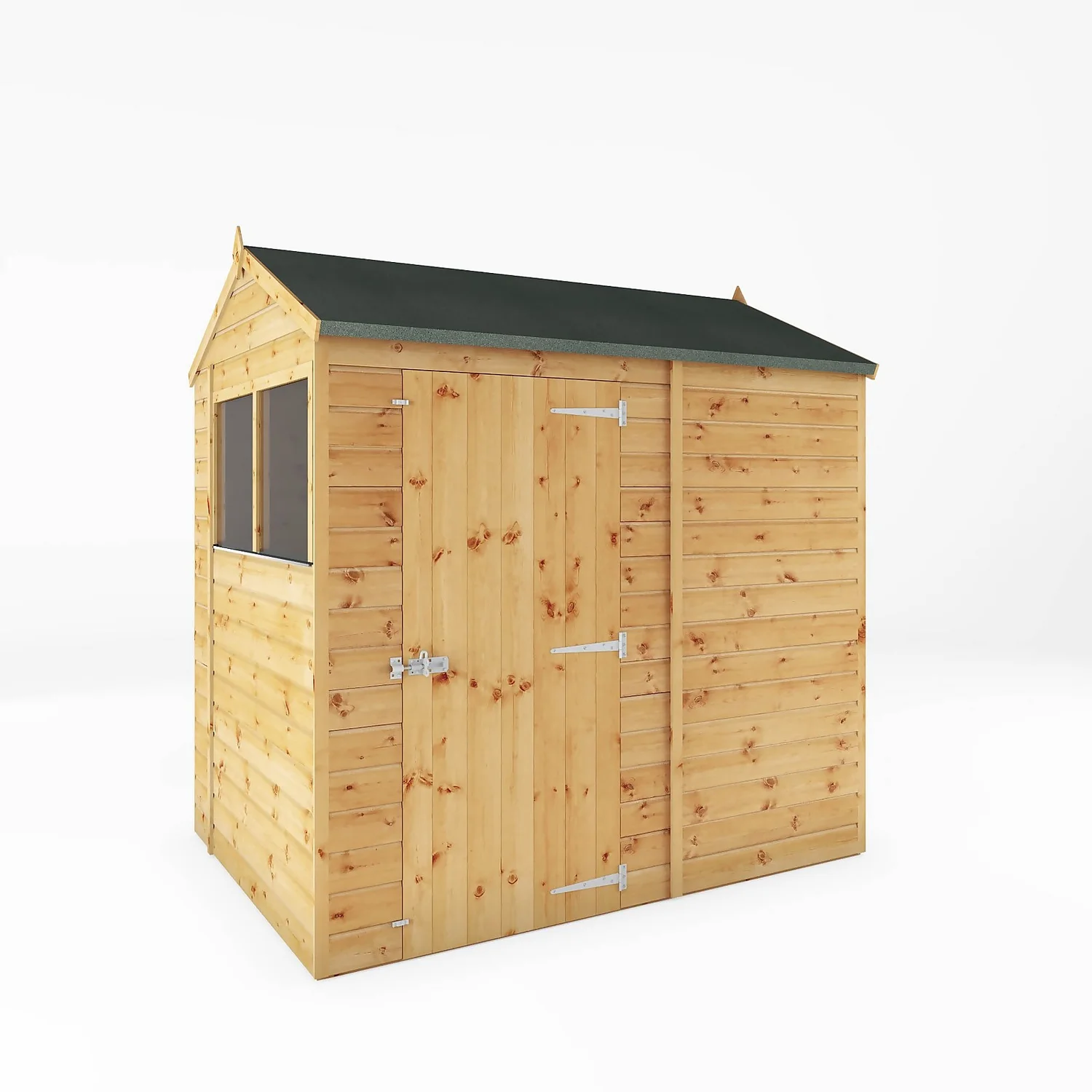 Mercia 7ft X 5ft Premium Shiplap Reverse Apex Shed 3 Mercia 7ft X 5ft Premium Shiplap Reverse Apex Shed
