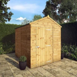 Mercia 8ft X 6ft Premium Windowless Shiplap Apex Shed -Elise Bloom 13555779 5844949333871831