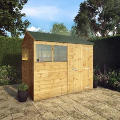 Mercia 8ft X 6ft Premium Shiplap Reverse Apex Shed -Elise Bloom 13555780 1824949332551696