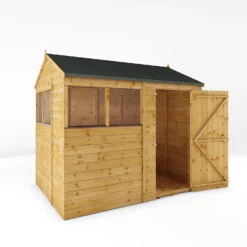 Mercia 8ft X 6ft Premium Shiplap Reverse Apex Shed -Elise Bloom 13555780 5034949333118399