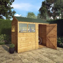 Mercia 8ft X 6ft Premium Shiplap Reverse Apex Shed -Elise Bloom 13555780 7414949333054658