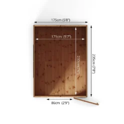Mercia 8ft X 6ft Premium Shiplap Security Apex Shed -Elise Bloom 13555783 7265033256637701