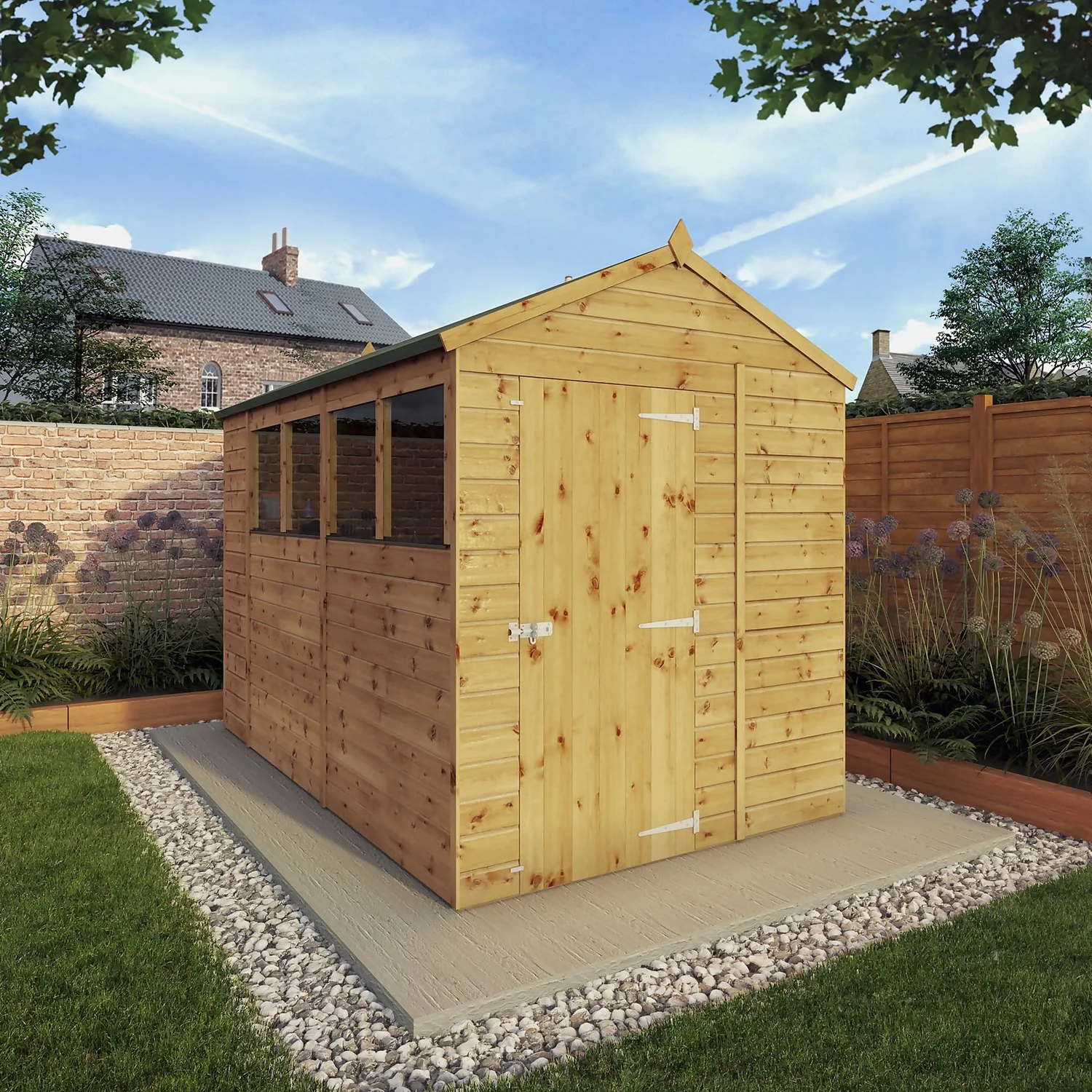 Mercia 10ft X 6ft Premium Shiplap Apex Shed - Including Installation 4 Mercia 10ft X 6ft Premium Shiplap Apex Shed - Including Installation - Image 2