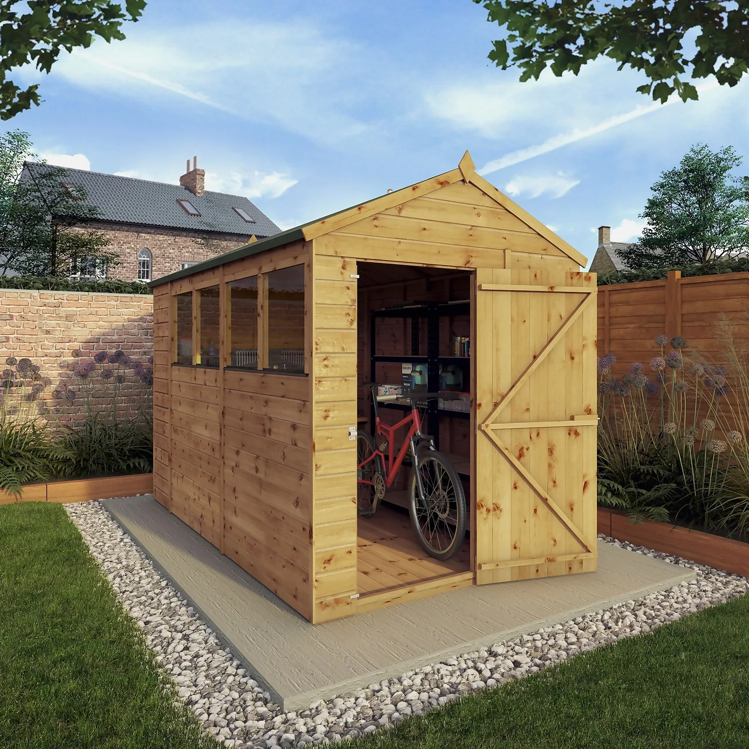 Mercia 10ft X 6ft Premium Shiplap Apex Shed - Including Installation 11 Mercia 10ft X 6ft Premium Shiplap Apex Shed - Including Installation - Image 9